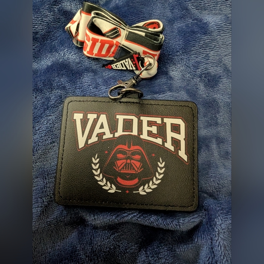 Star Wars Darth Vader Lanyard with ID Holder - Black and Red